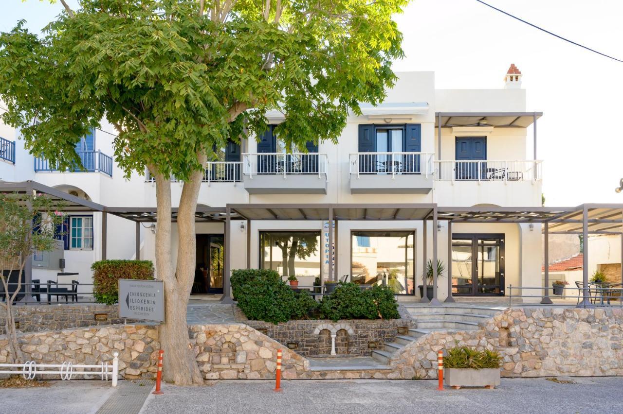 Ilioxenia Chios Studios & Apartments Paralia Agias Foteinis ภายนอก รูปภาพ